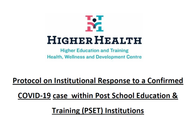 Higher Education protocols to manage positive Covid-19 cases