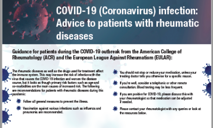 Guidance for patients with rheumatic diseases from ACR and EULAR